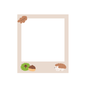 가을 고슴도치 사진 틀